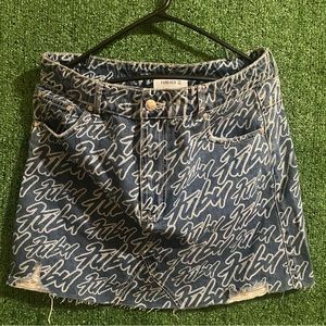 FUBU x forever 21 denim skirt